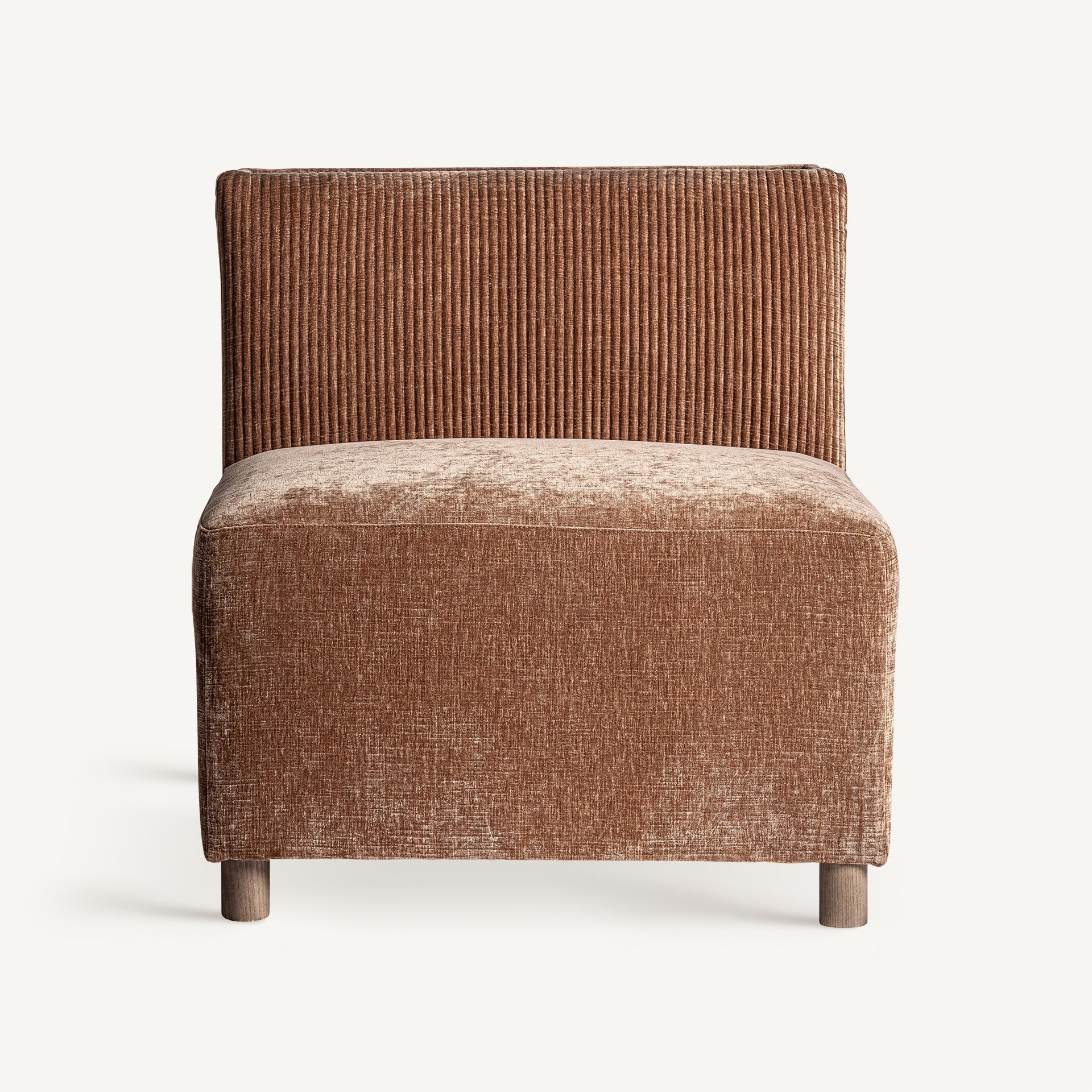 Module canapé central polyester marron | VICAL Trevic | REMO-HOME, mobilier design et décoration d'intérieur