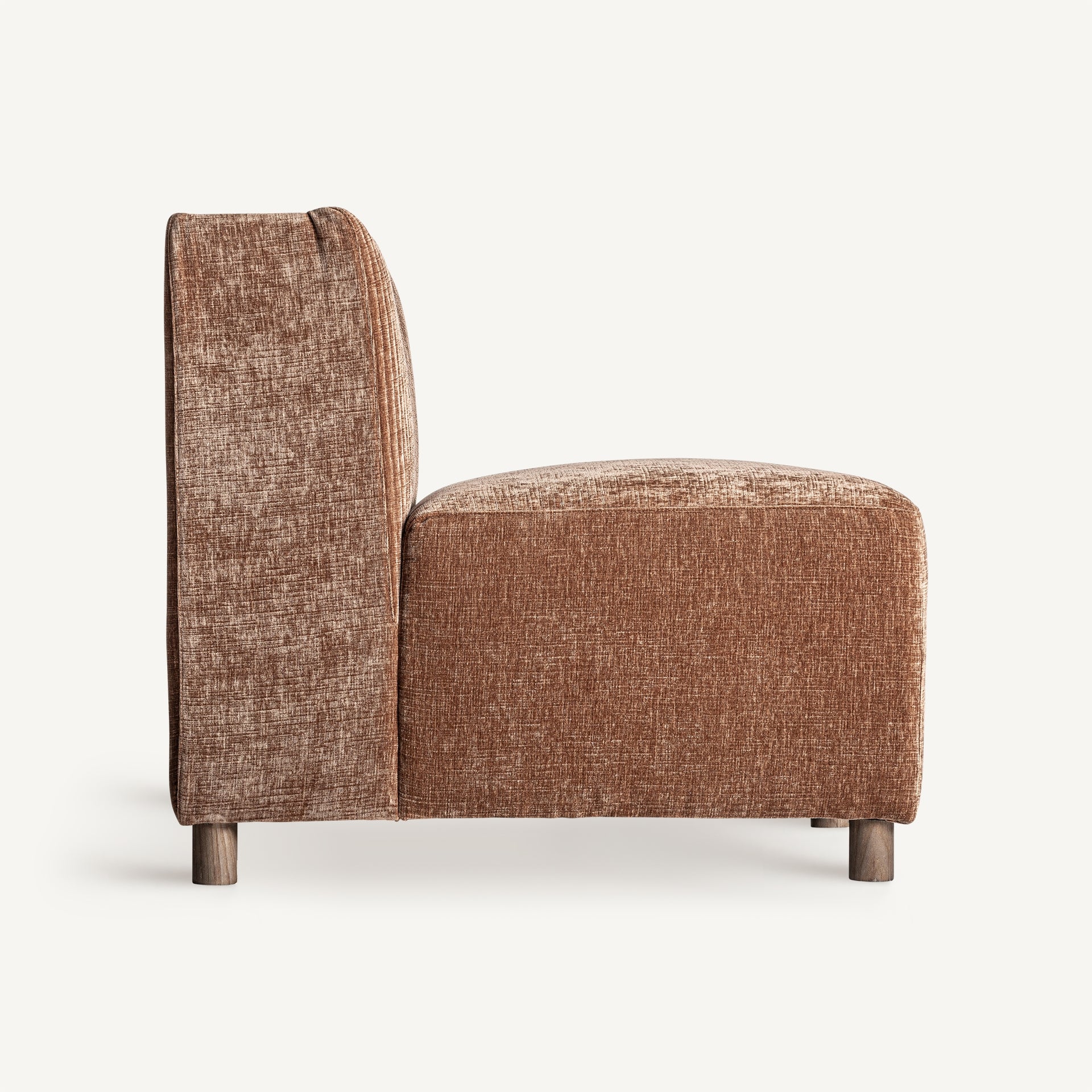 Module canapé central polyester marron | VICAL Trevic | REMO-HOME, mobilier design et décoration d'intérieur