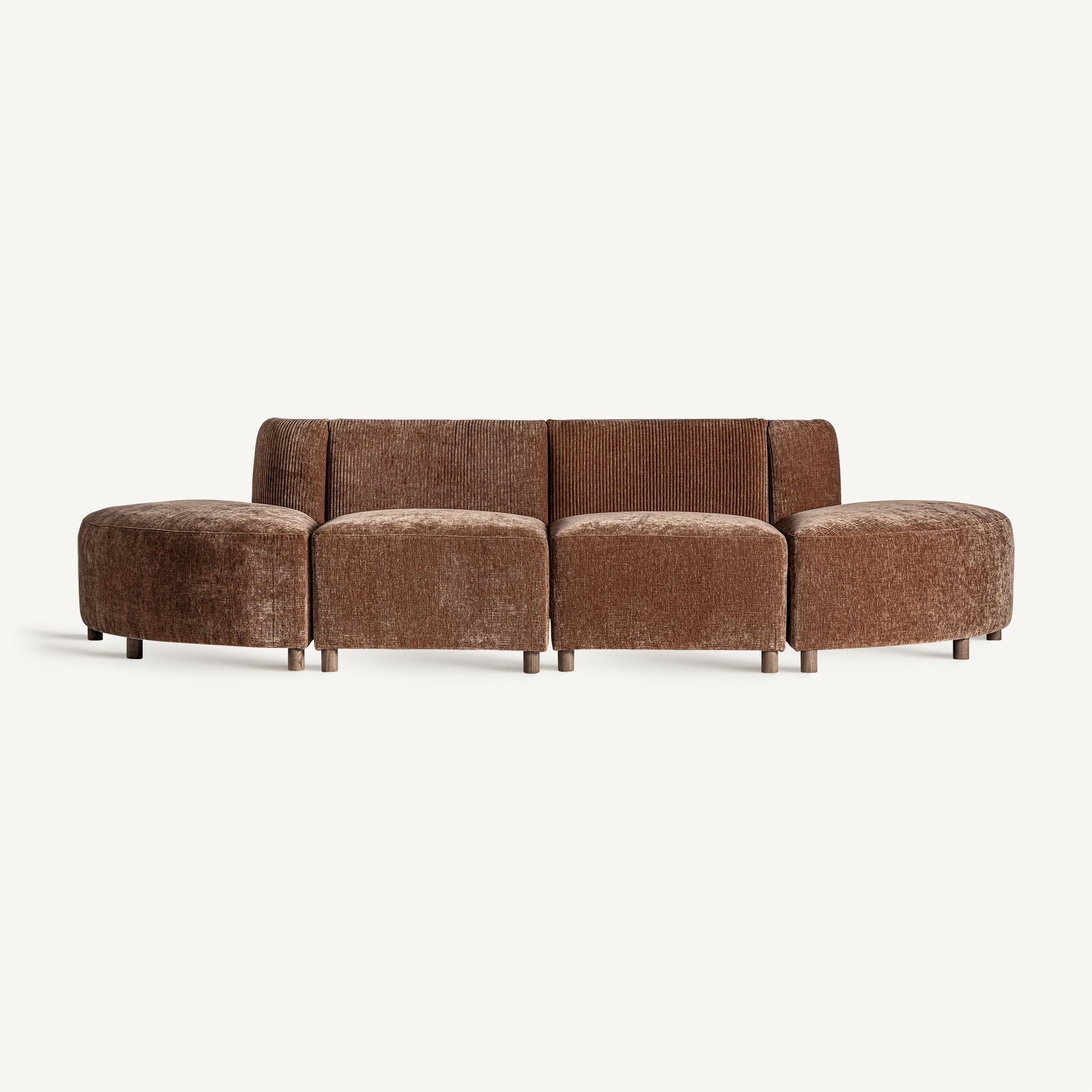 Module canapé central polyester marron | VICAL Trevic | REMO-HOME, mobilier design et décoration d'intérieur