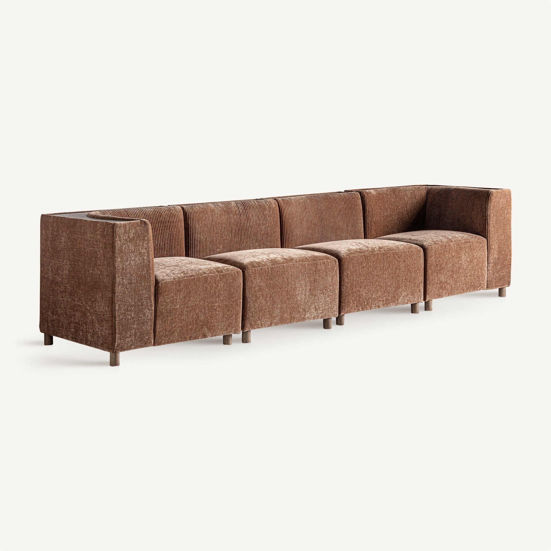 Module canapé central polyester marron | VICAL Trevic | REMO-HOME, mobilier design et décoration d'intérieur