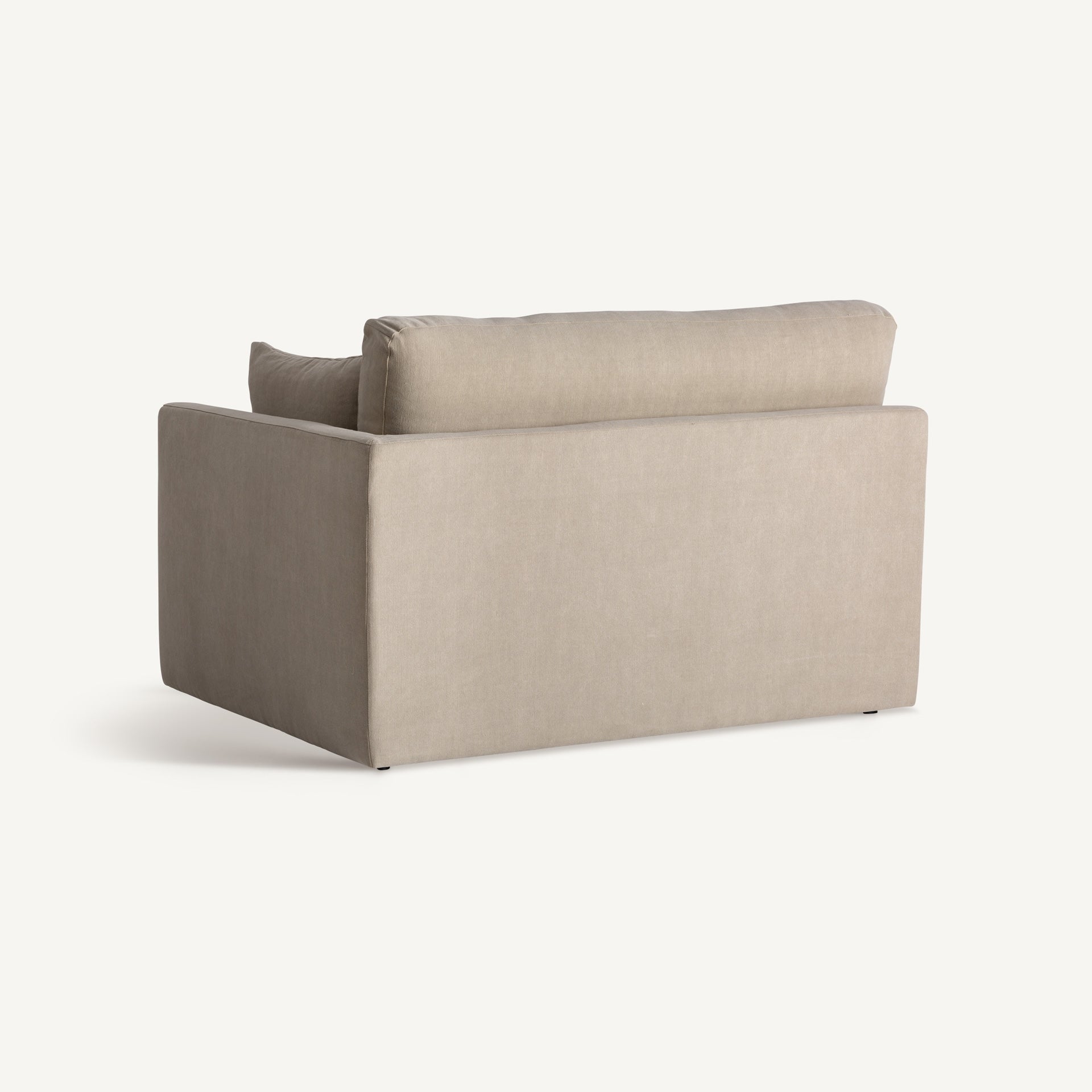 Module canapé d'angle en polyester taupe | VICAL Otley | REMO-HOME, mobilier design et décoration d'intérieur