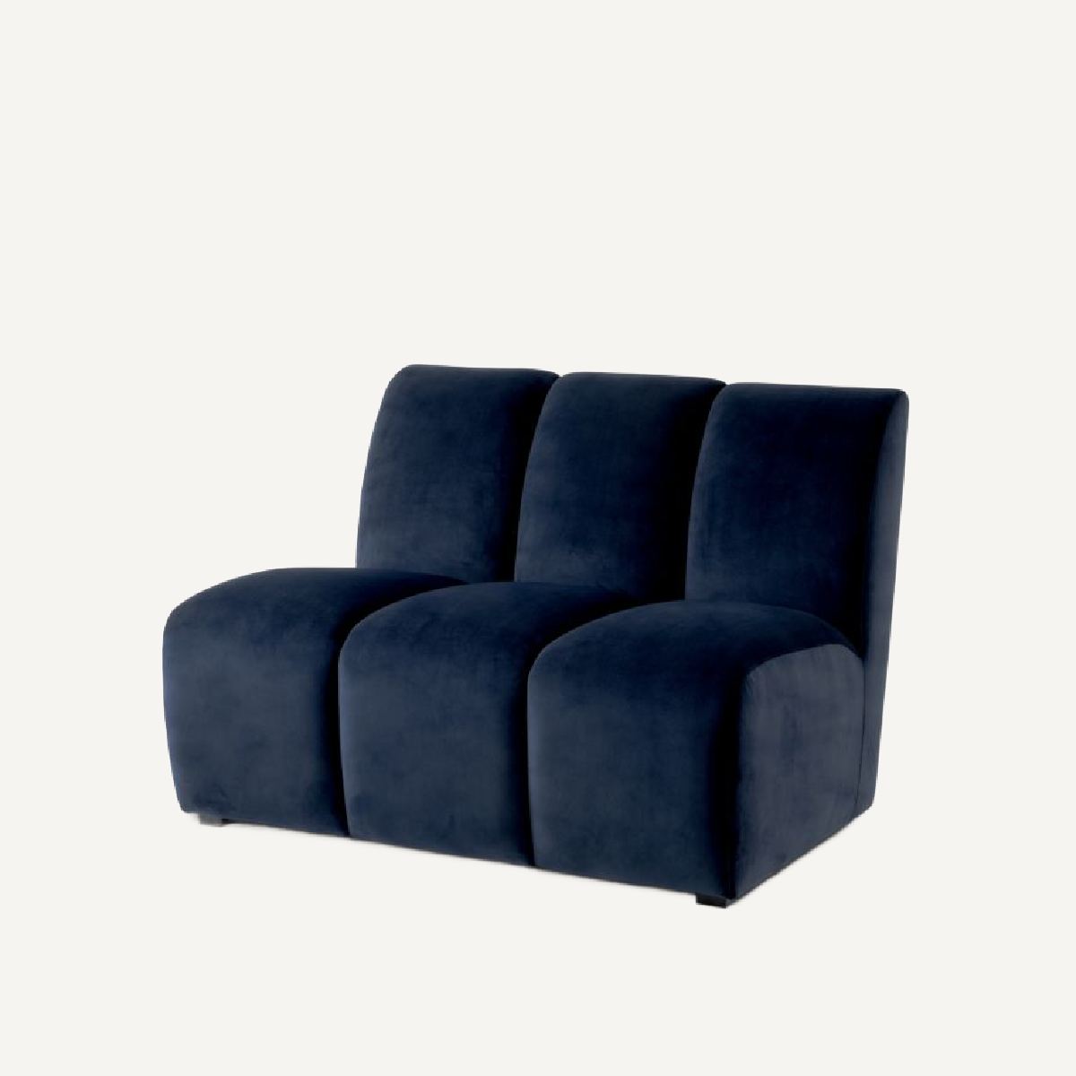 Module central en velours bleu nuit | Eichholtz Lando | REMO-HOME, mobilier et décoration d'intérieur