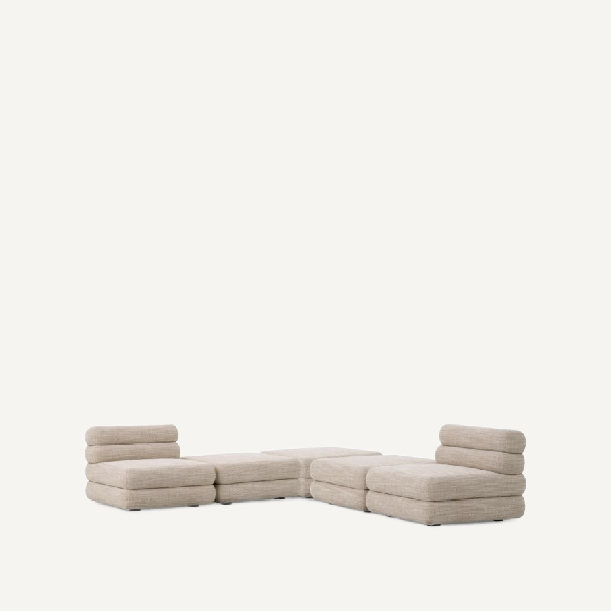 Module central modulable en tissu sable | Eichholtz Malaga | REMO-HOME, mobilier et décoration d'intérieur