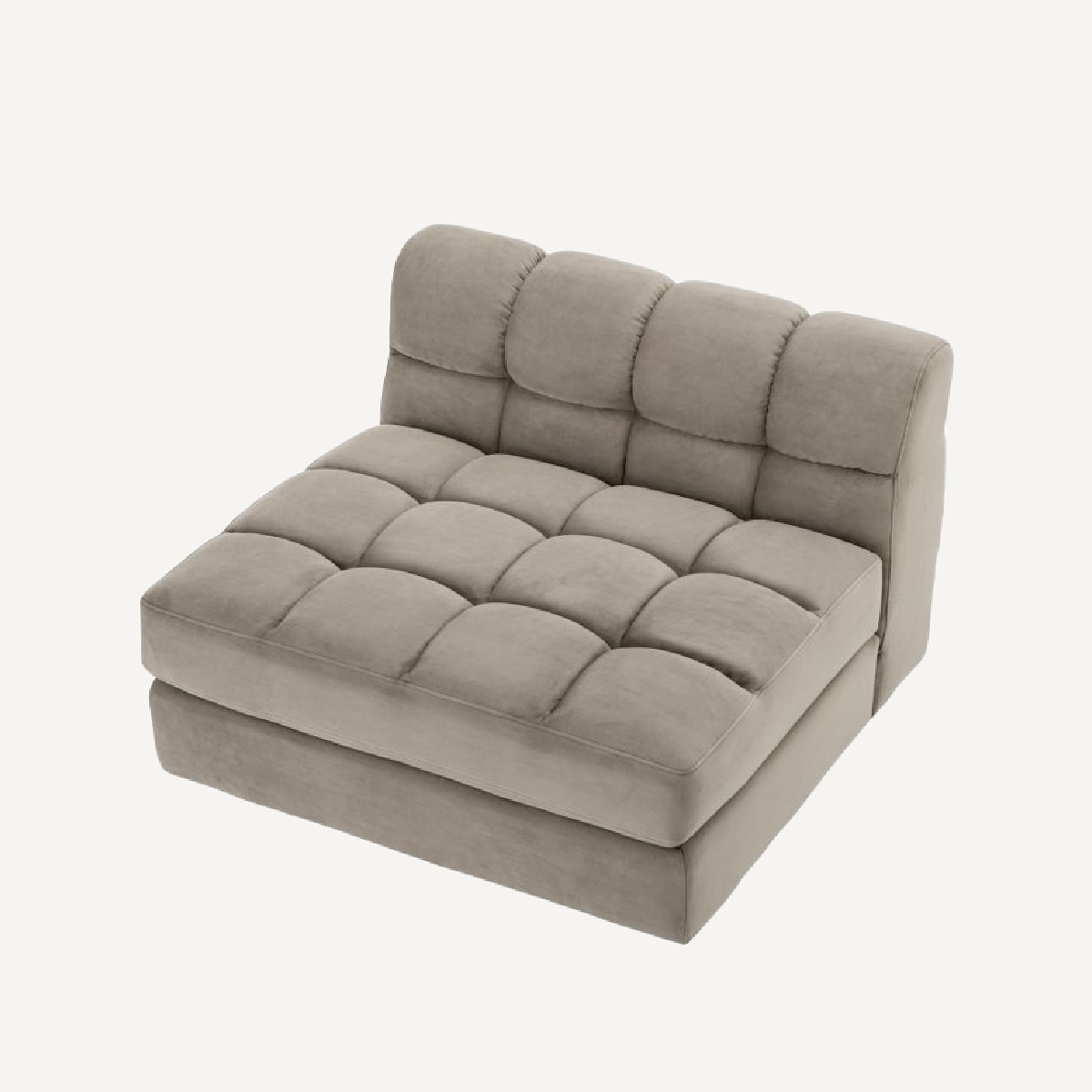 Module central modulable en velours greige | Eichholtz Dean | REMO-HOME, mobilier et décoration d'intérieur