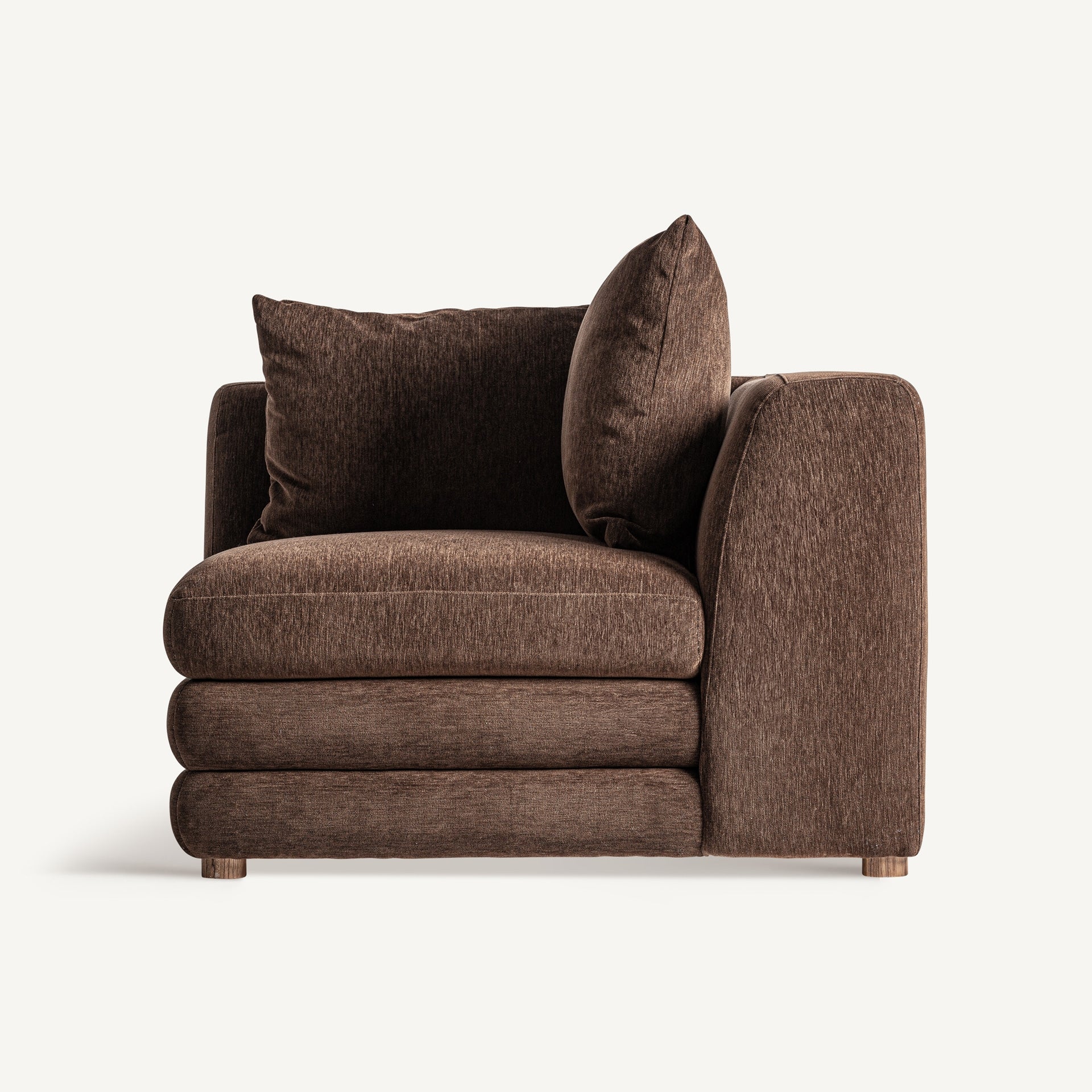 Module d'angle canapé tissu marron | VICAL Alfter | REMO-HOME, mobilier design et décoration d'intérieur