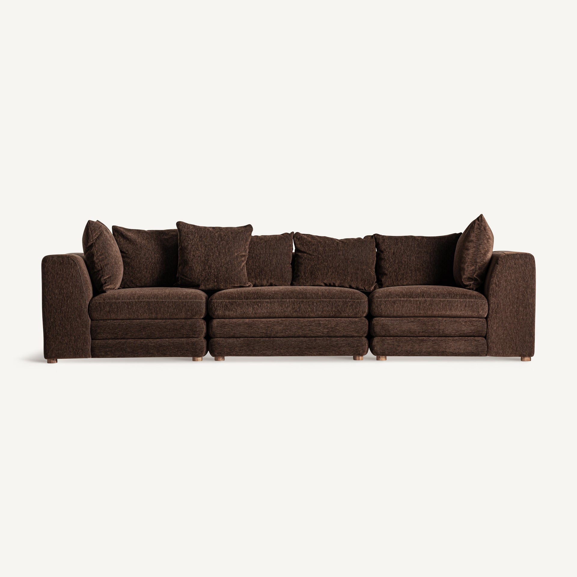 Module d'angle canapé tissu marron | VICAL Alfter | REMO-HOME, mobilier design et décoration d'intérieur