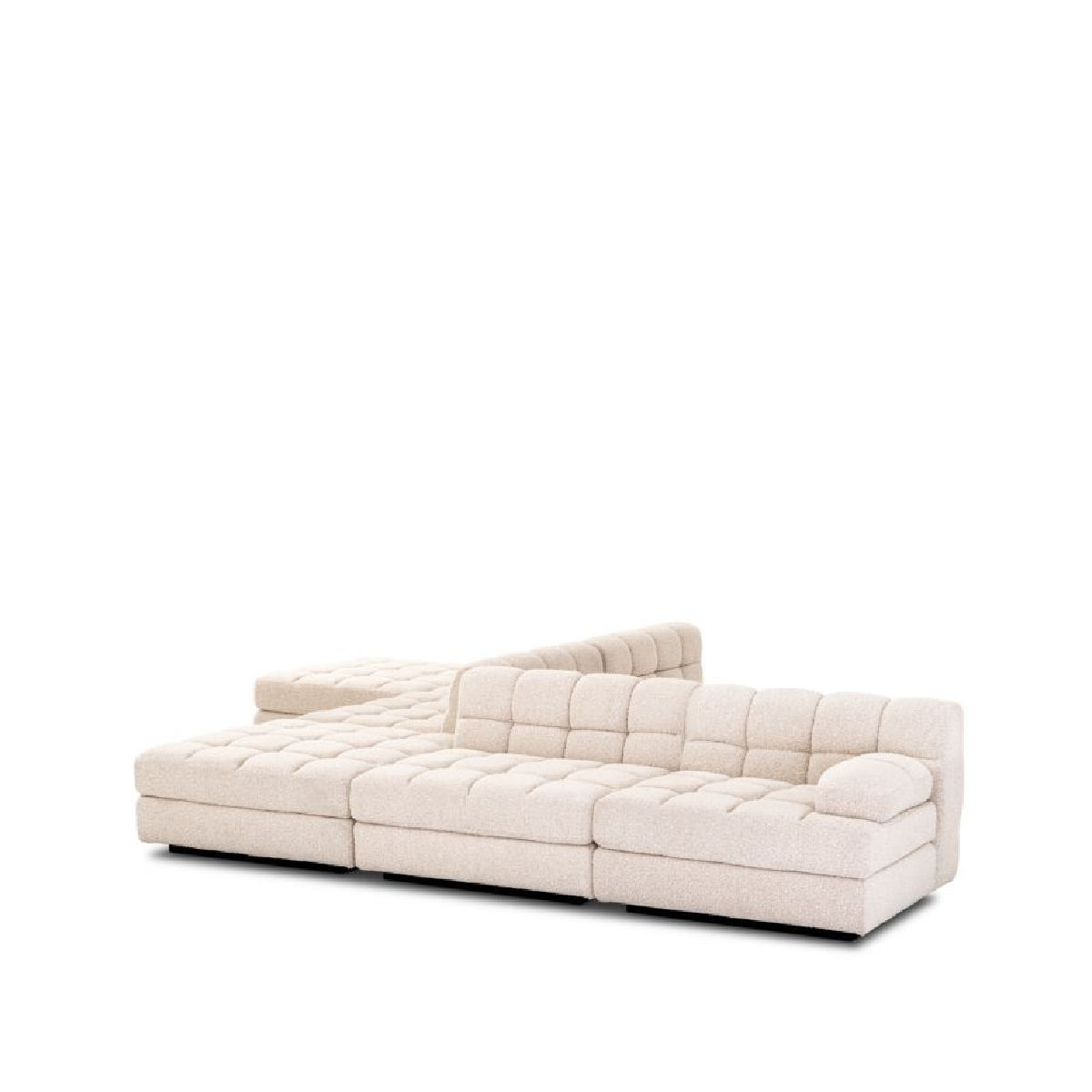 Module d'angle droit bouclé crème | Eichholtz Dean | REMO-HOME, mobilier et décoration d'intérieur