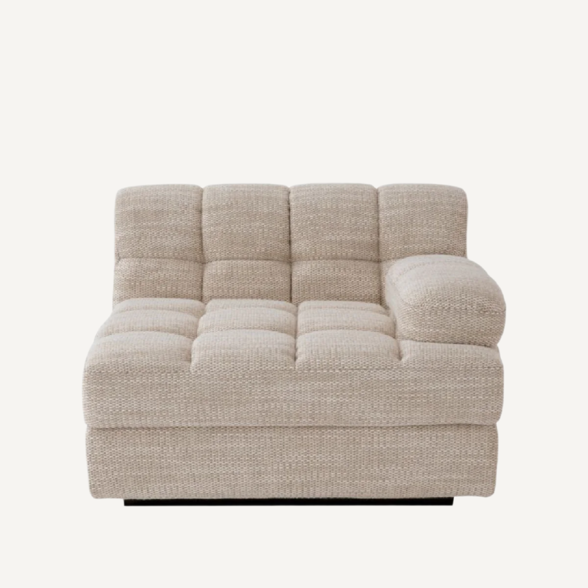 Module d'angle droit en tissu sable | Eichholtz Dean | REMO-HOME, mobilier et décoration d'intérieur