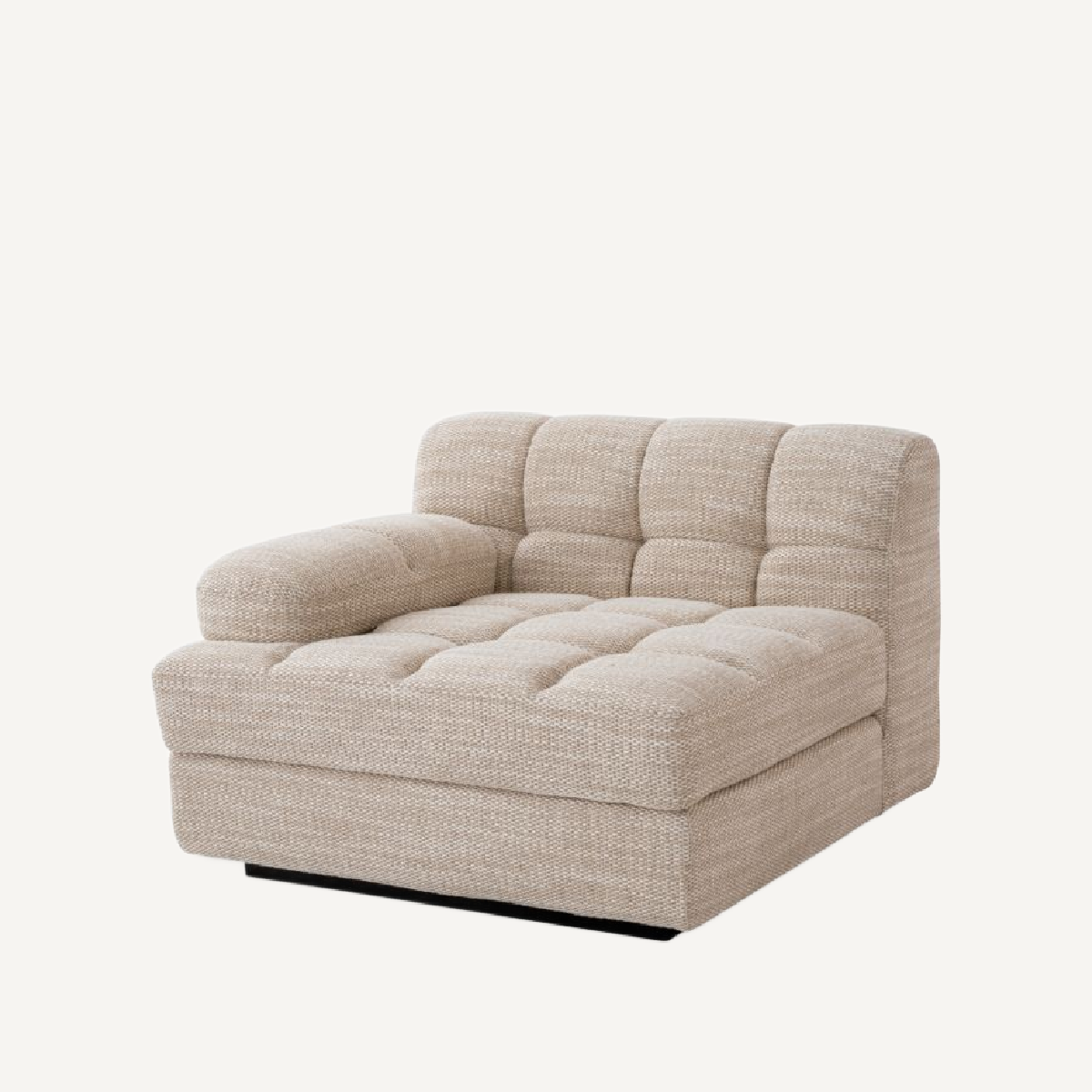 Module d'angle gauche en tissu sable | Eichholtz Dean | REMO-HOME, mobilier et décoration d'intérieur
