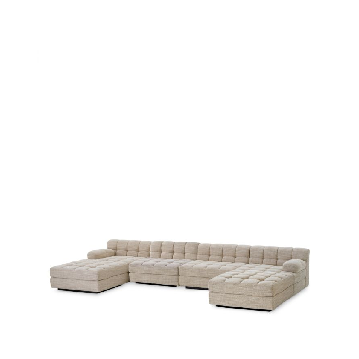 Module d'angle gauche en tissu sable | Eichholtz Dean | REMO-HOME, mobilier et décoration d'intérieur