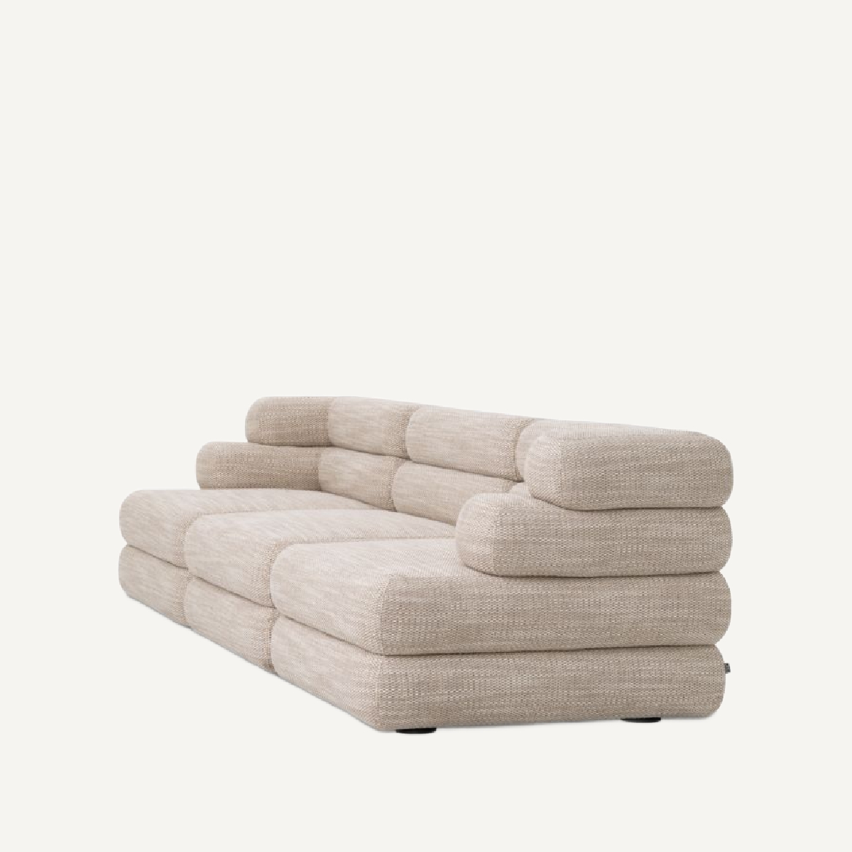 Module d'angle gauche modulable en tissu sable | Eichholtz Malaga | REMO-HOME, mobilier et décoration d'intérieur