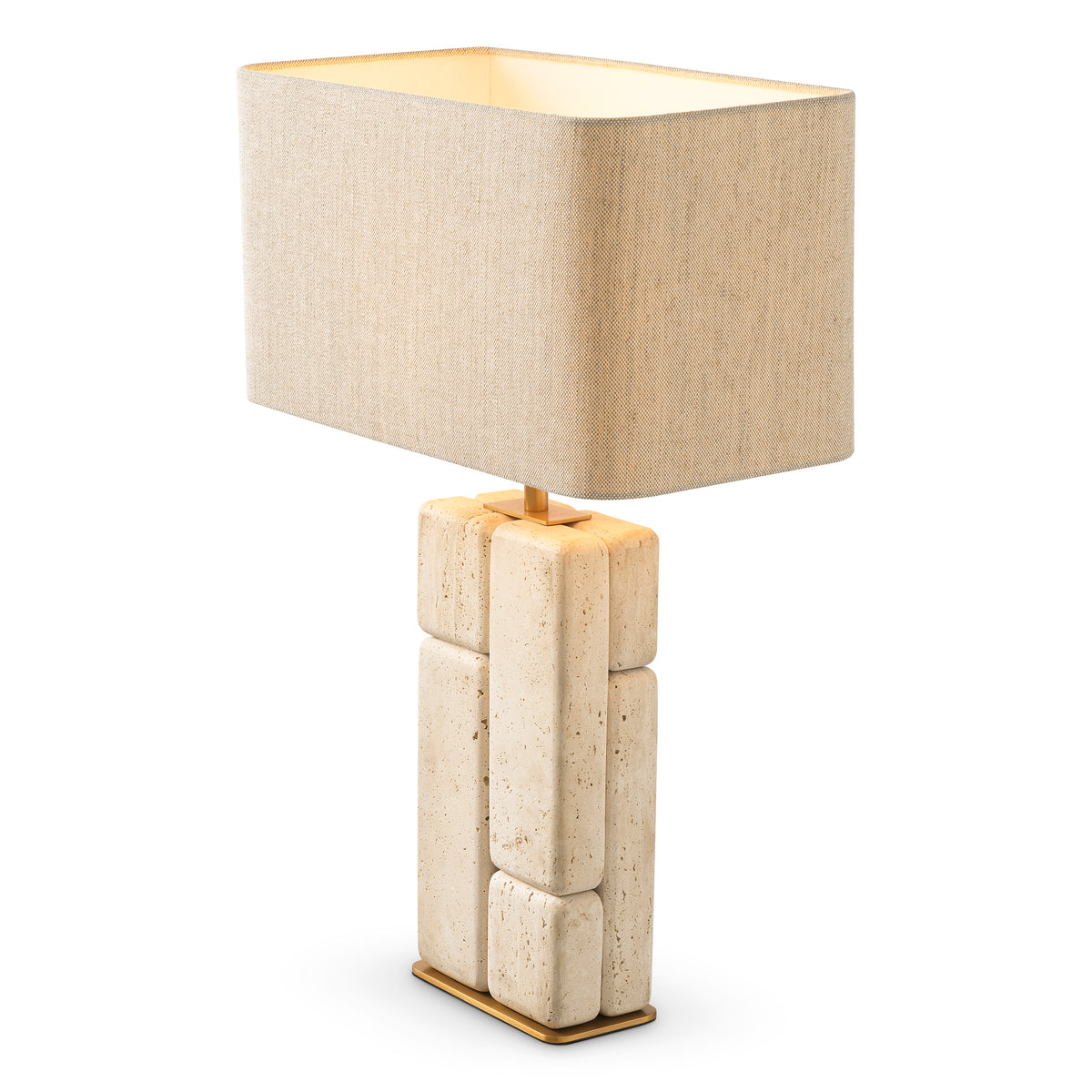 Lampe de table design en travertine | Eichholtz Rathmore travertine
