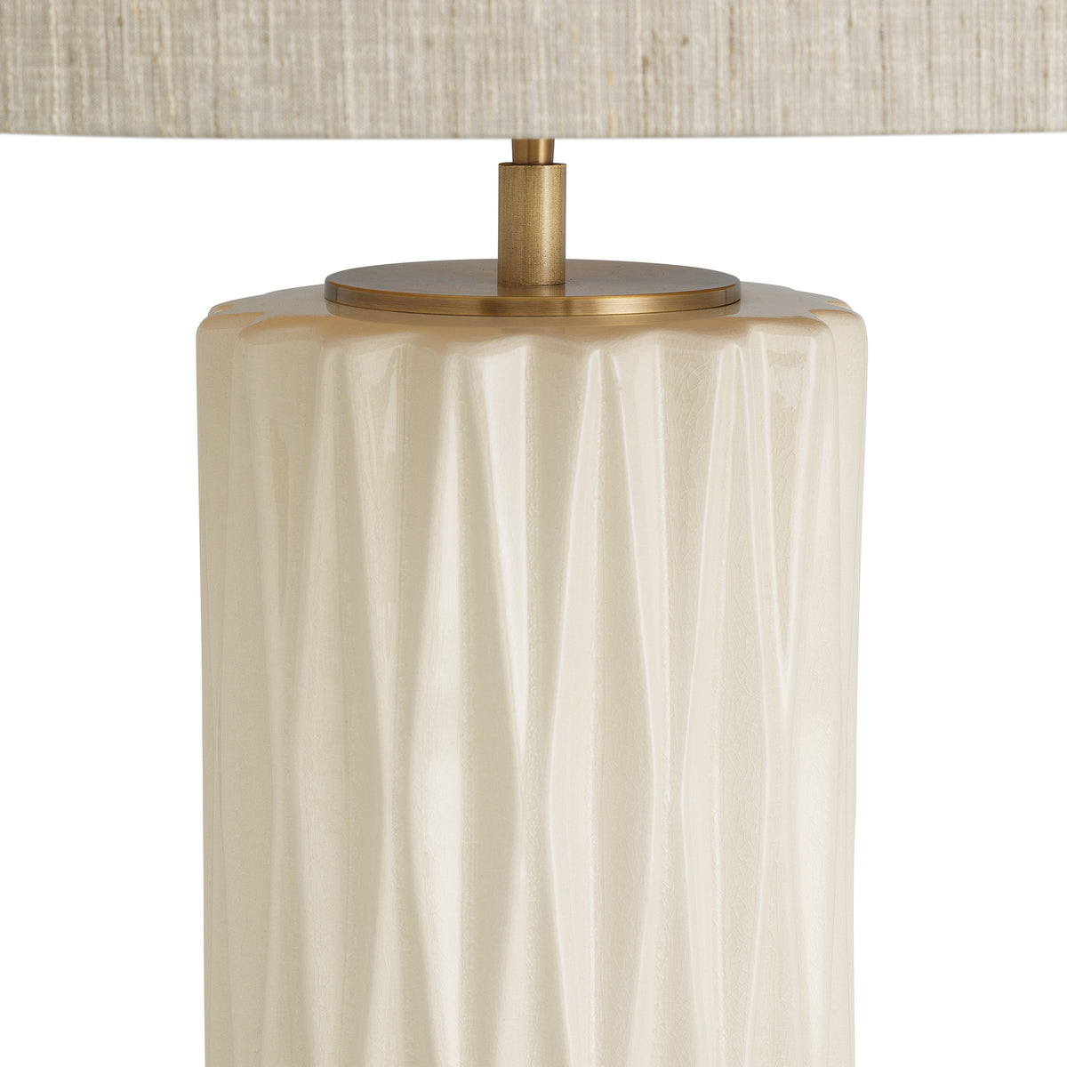Lampe de table design en crème ceramic | Eichholtz Amarello