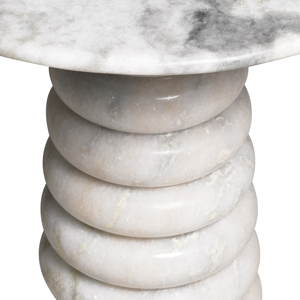 Table d'appoint design en blanc marble | Eichholtz Lerici