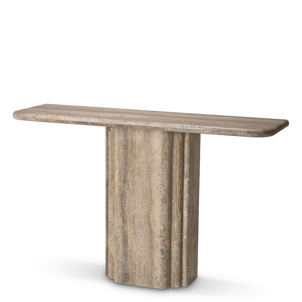 Console design en silver travertine | Eichholtz Norrington