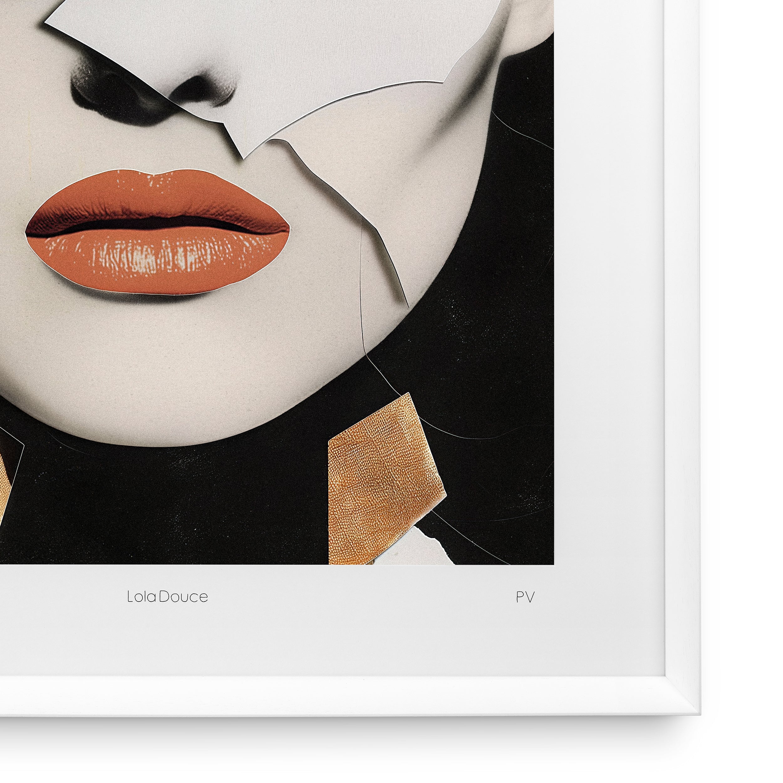Decoration design en blanc wooden frame | Eichholtz Print Philippe