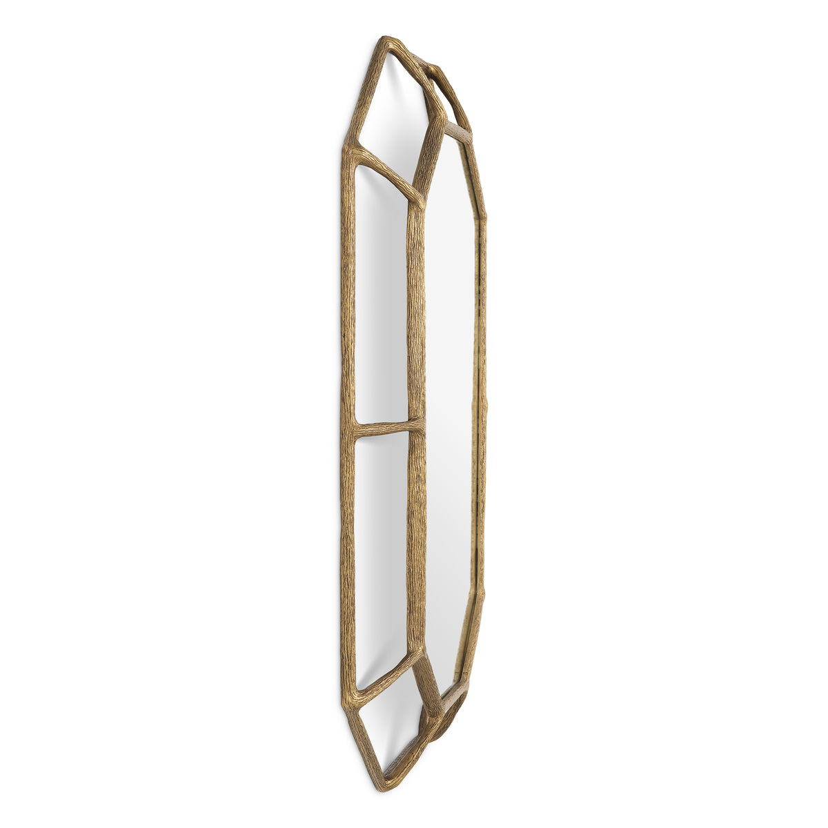 Miroir mural design en finition laiton vintage | Eichholtz Rinaldi