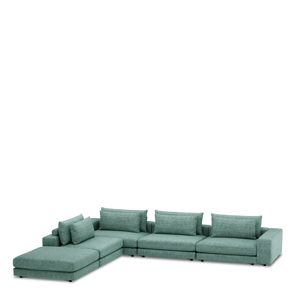 Canapé design haut de gamme en velora sea vert | Eichholtz Club velora