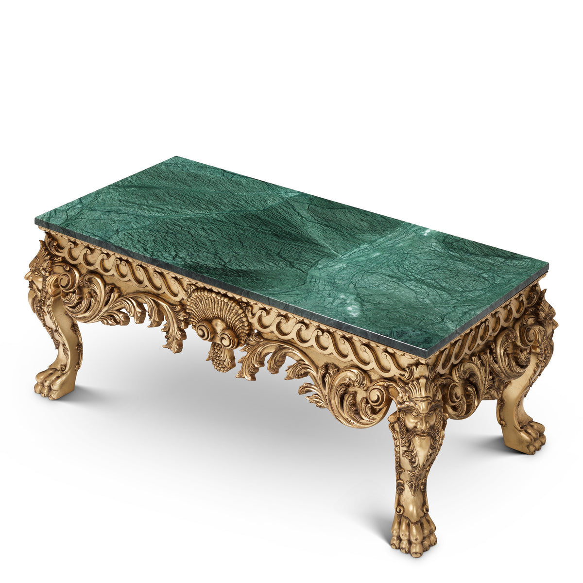 Table basse design en antiqued doré leaf | Eichholtz Matthias