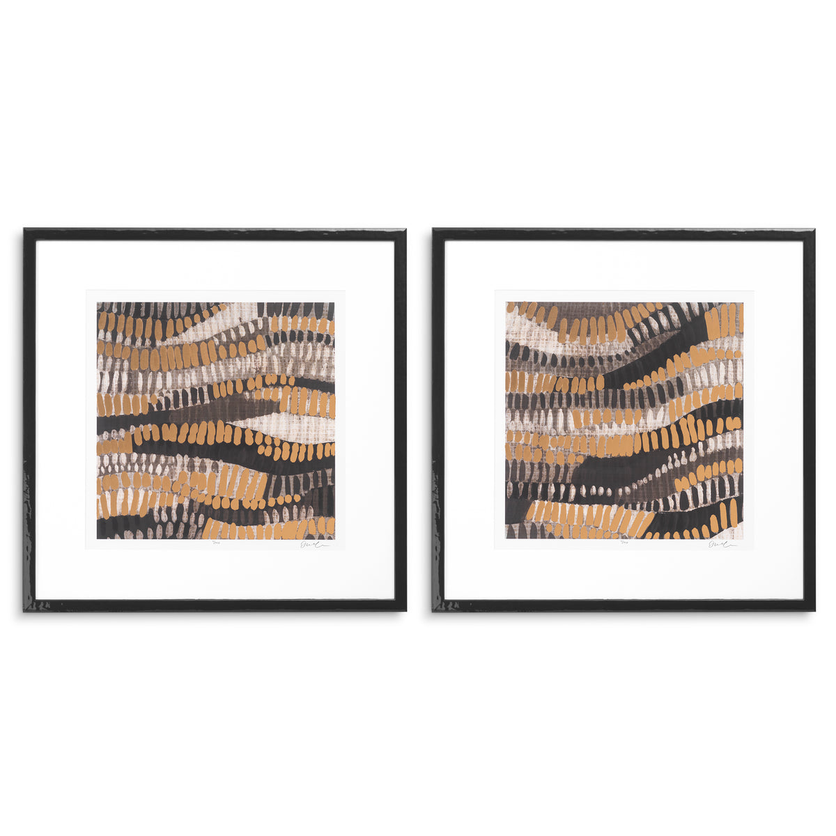 Decoration design en noir wooden frame | Eichholtz Print Metallic