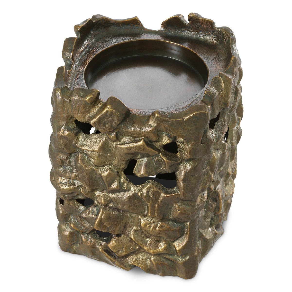 Porte-bougies design en finition laiton vintage | Eichholtz Siracusa