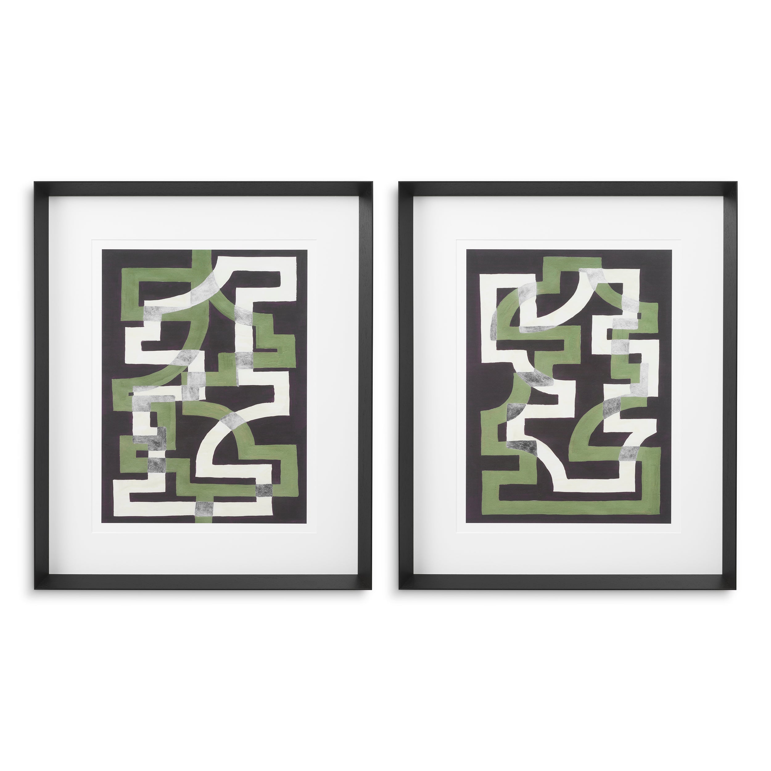 Decoration design en noir wooden frame | Eichholtz Print Window