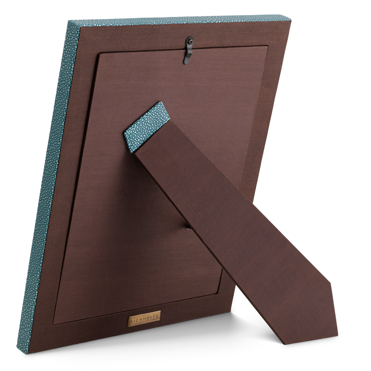 Cadre photo design luxe en bleu faux shagreen | Eichholtz Scaleo faux