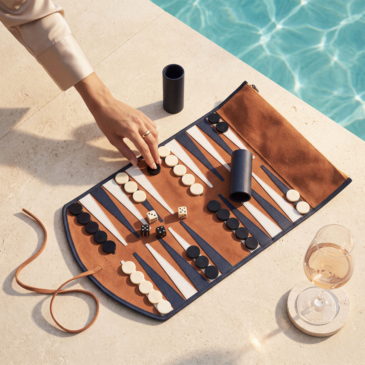 Accessoire décoratif luxe | Eichholtz Backgammon Travel