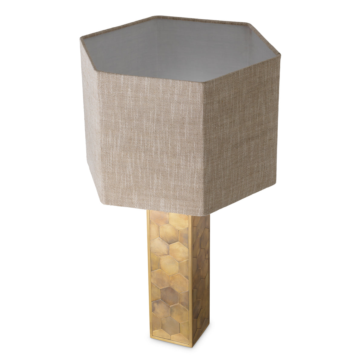 Lampe de table design en finition laiton vintage | Eichholtz Montreux