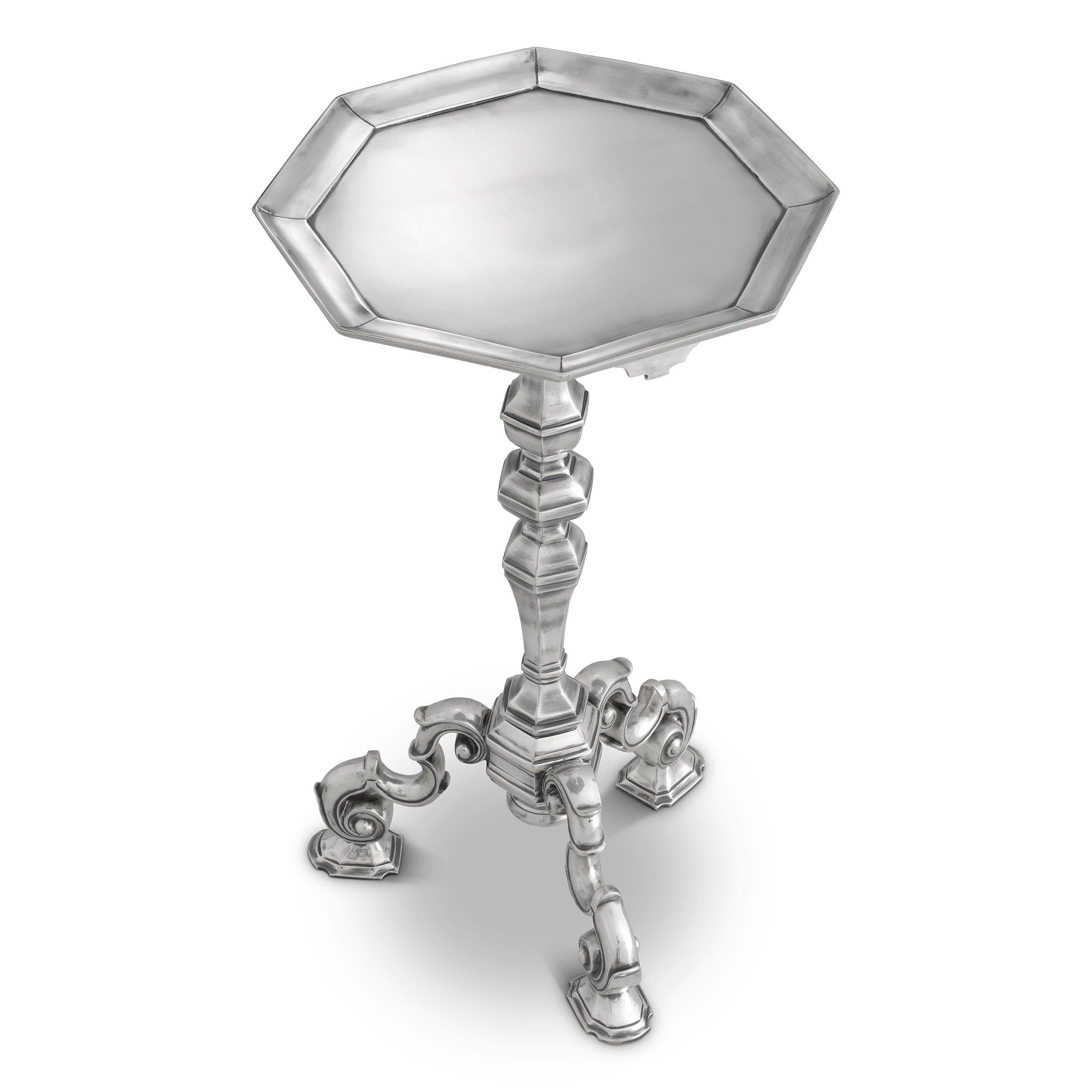 Table d'appoint design en antique silver plated | Eichholtz Verney