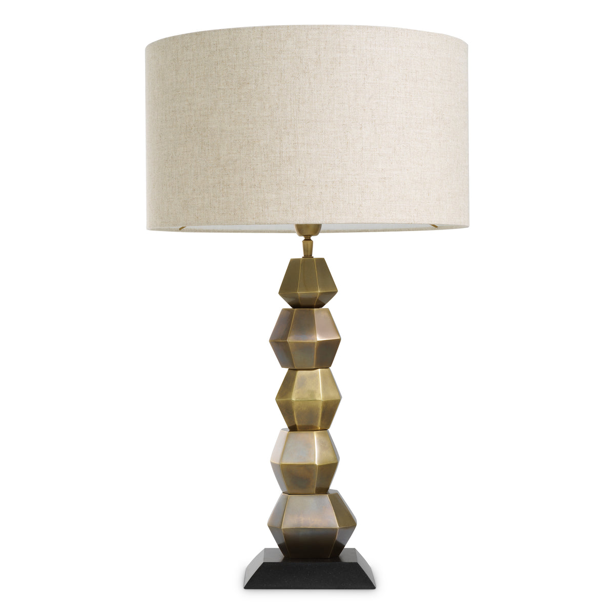Lampe de table design en finition laiton vintage | Eichholtz Lior