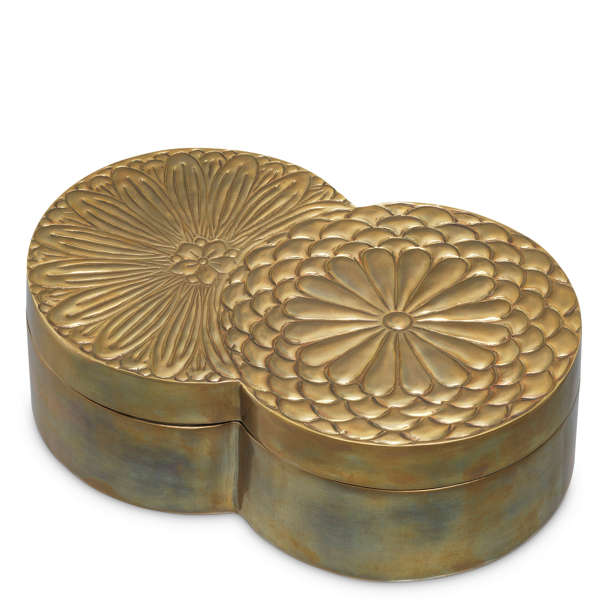 Boite decorative luxe en finition laiton antique | Eichholtz Box Meiji