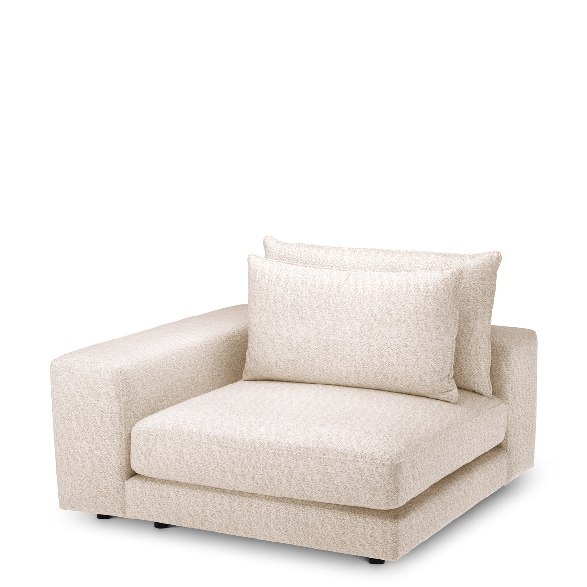 Canapé design haut de gamme en velora crème | Eichholtz Club velora