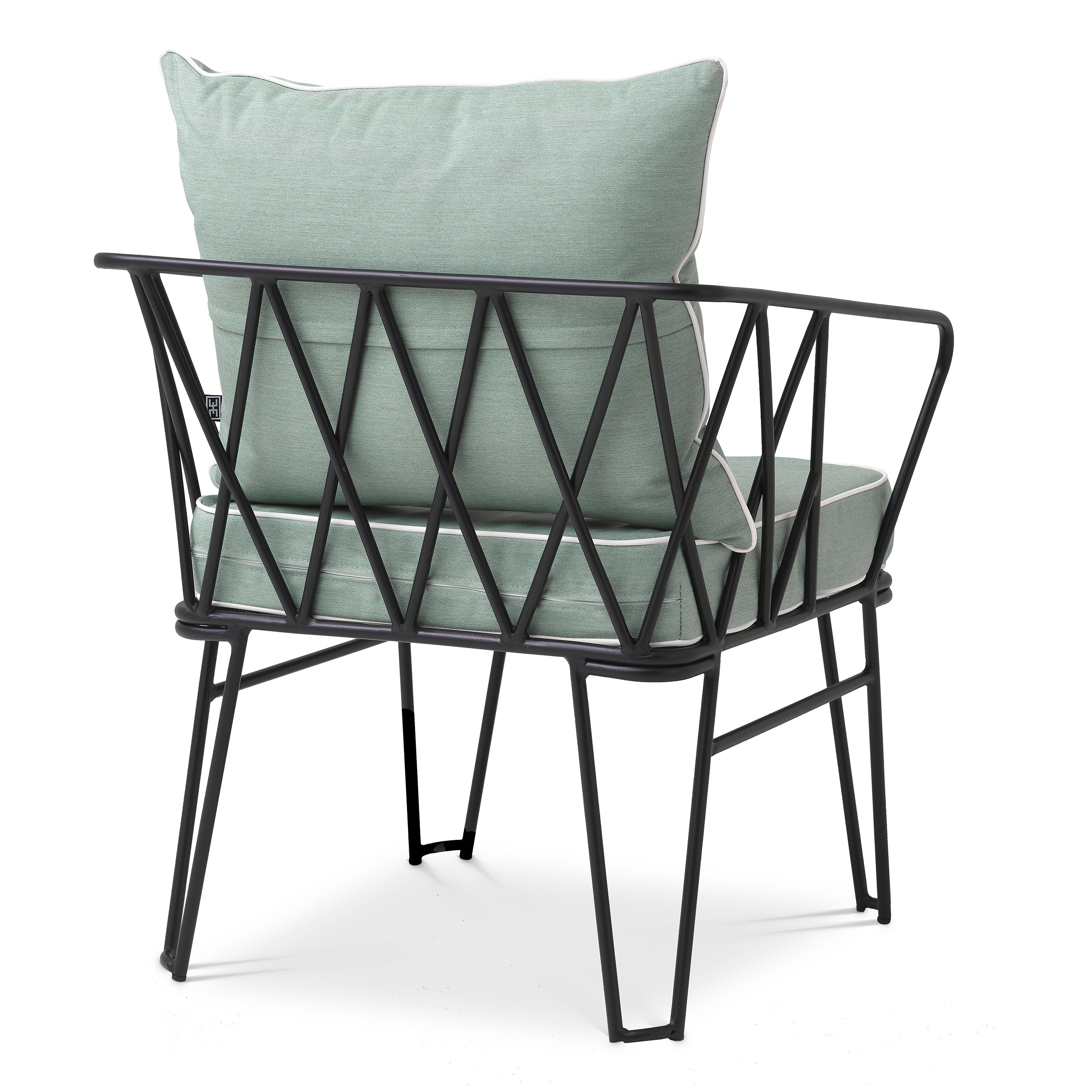 Chaise exterieur design en finition noire | Eichholtz Clifton blaise