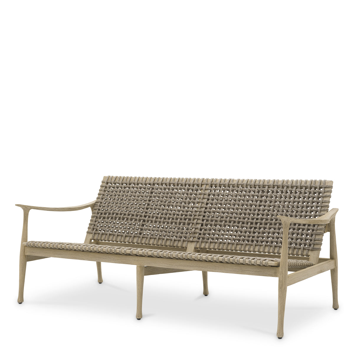 Canape exterieur design en aged teak | Eichholtz Manzo
