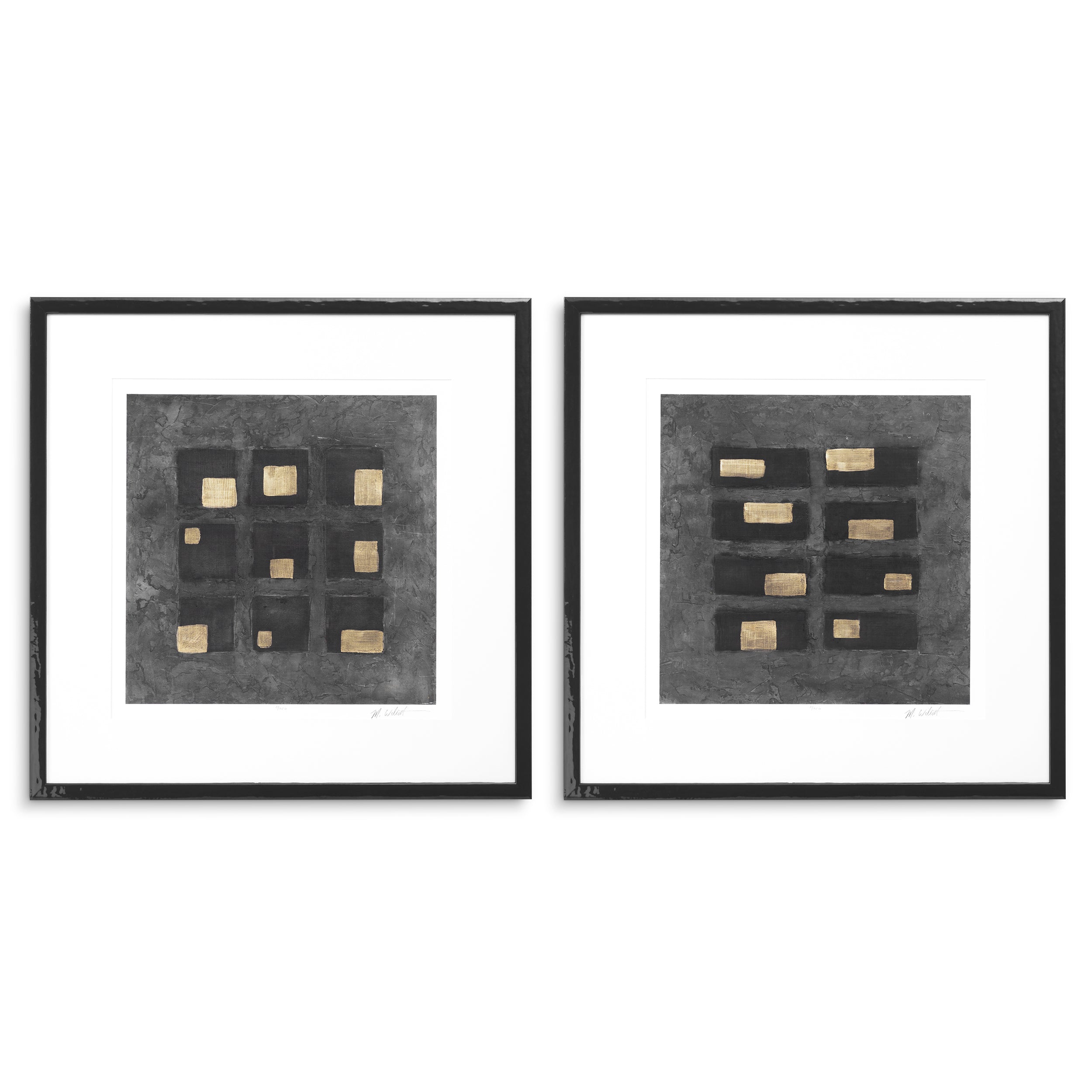 Decoration design en noir wooden frame | Eichholtz Print Washed