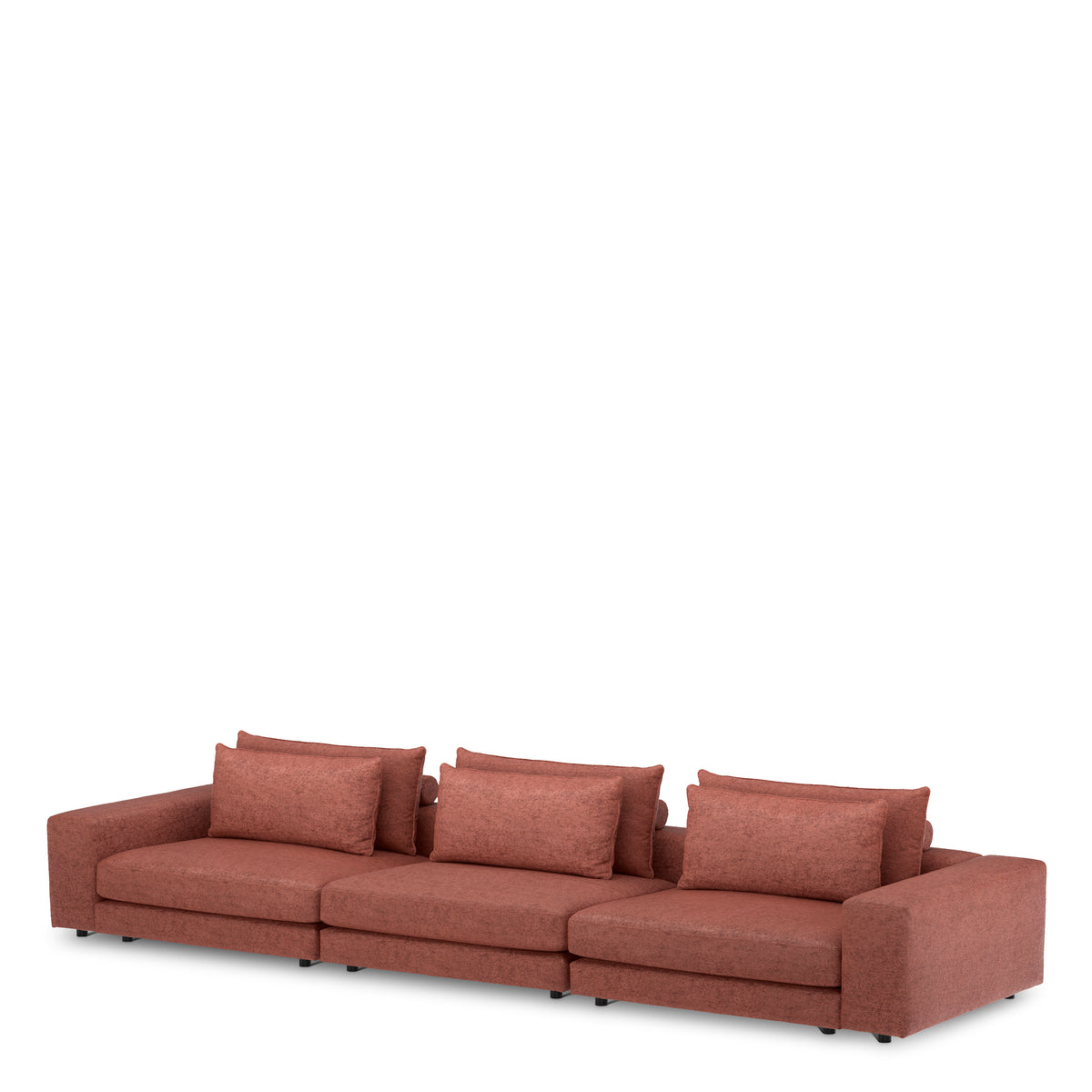 Canapé design haut de gamme en montier burnt orange | Eichholtz Club