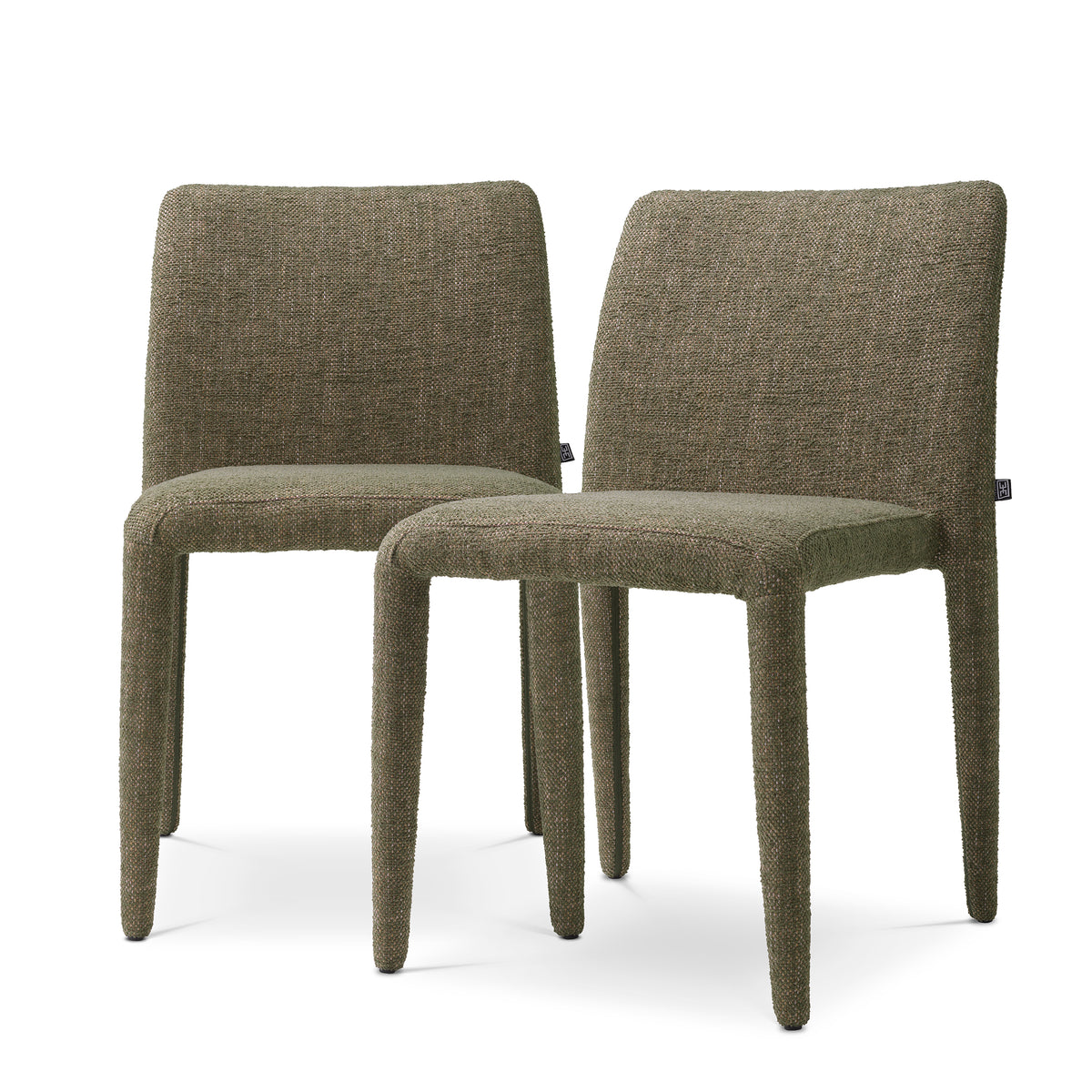 Chaise salle à manger design en renato vert | Eichholtz Leiza renato