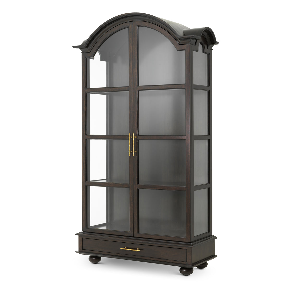 Vitrine design en satin eucalyptus veneer | Eichholtz Varick