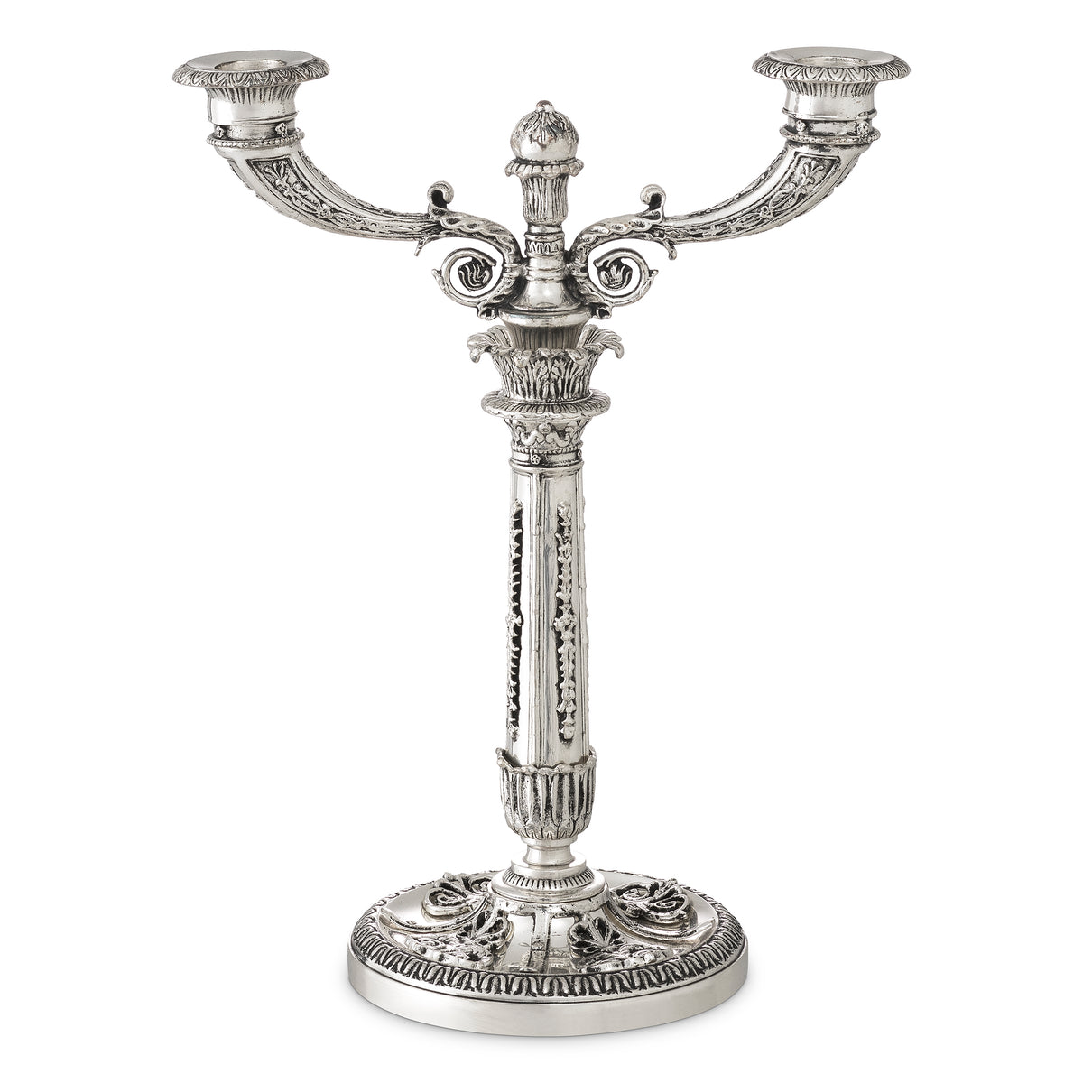 Porte-bougies design en antique finition argentée | Eichholtz Whitney