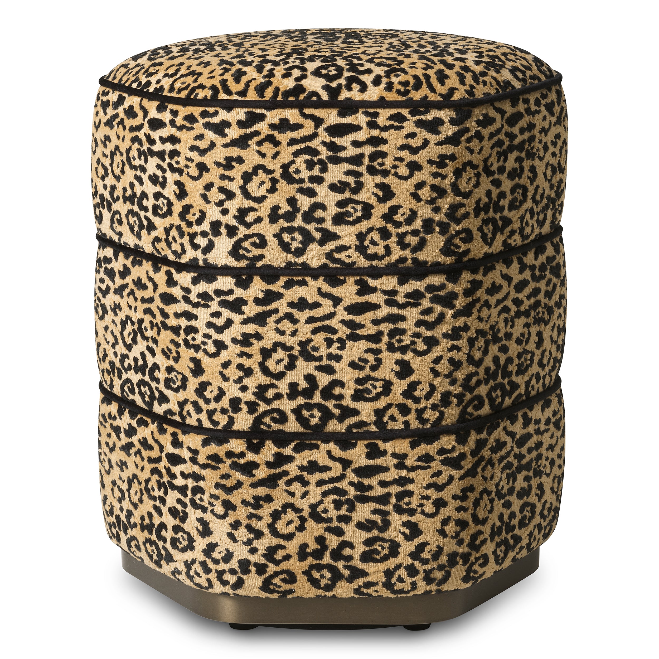 Tabouret design en bernard leopard camel | Eichholtz Roosevelt