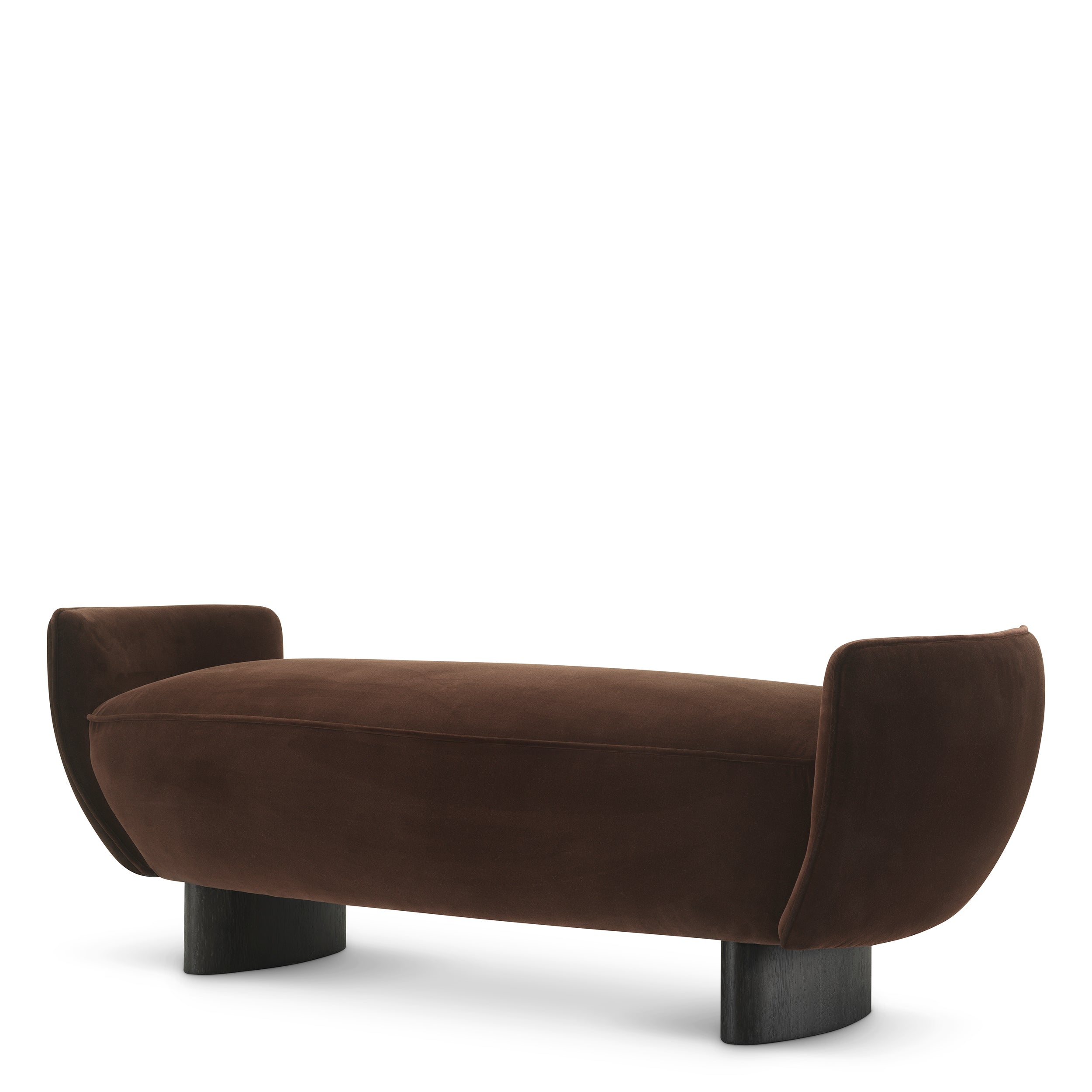Banquette design en marron velvet | Eichholtz Bench Stirling