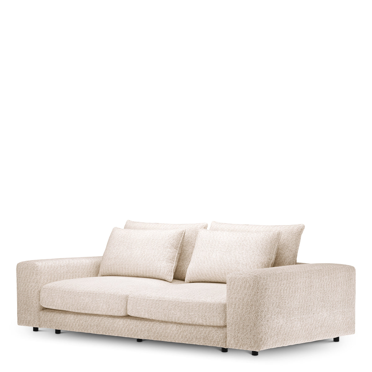 Canapé design haut de gamme en velora crème | Eichholtz Club velora
