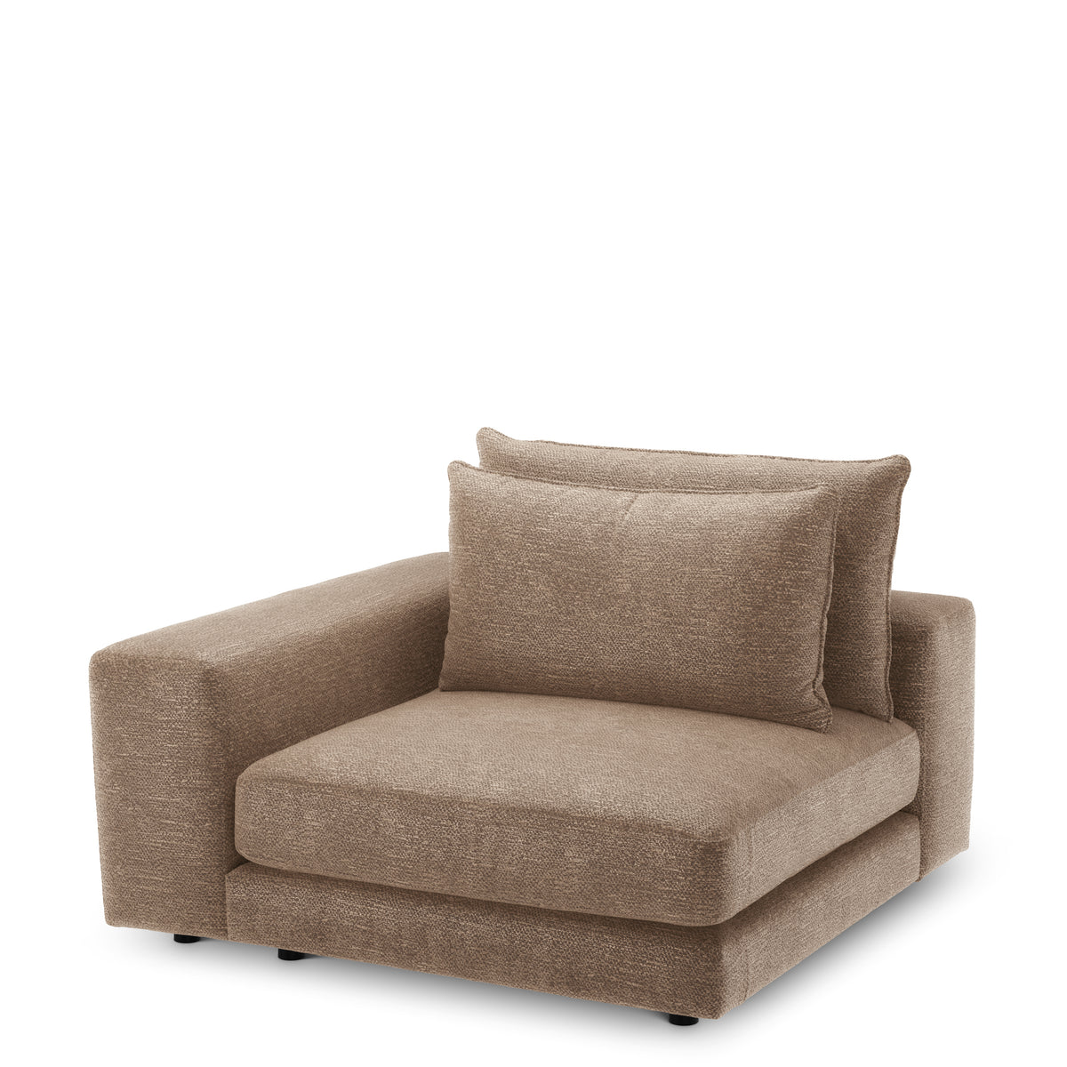 Canapé design haut de gamme en lurano marron | Eichholtz Club