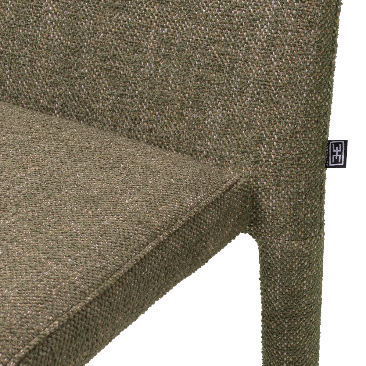 Chaise salle à manger design en renato vert | Eichholtz Leiza renato