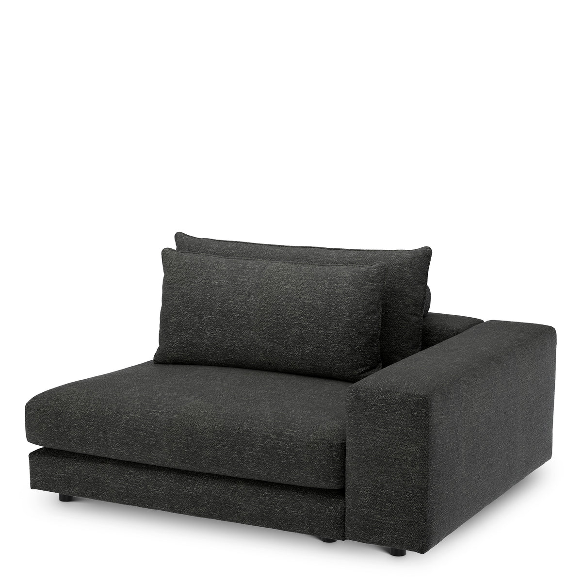 Canapé design haut de gamme en lurano anthracite | Eichholtz Club