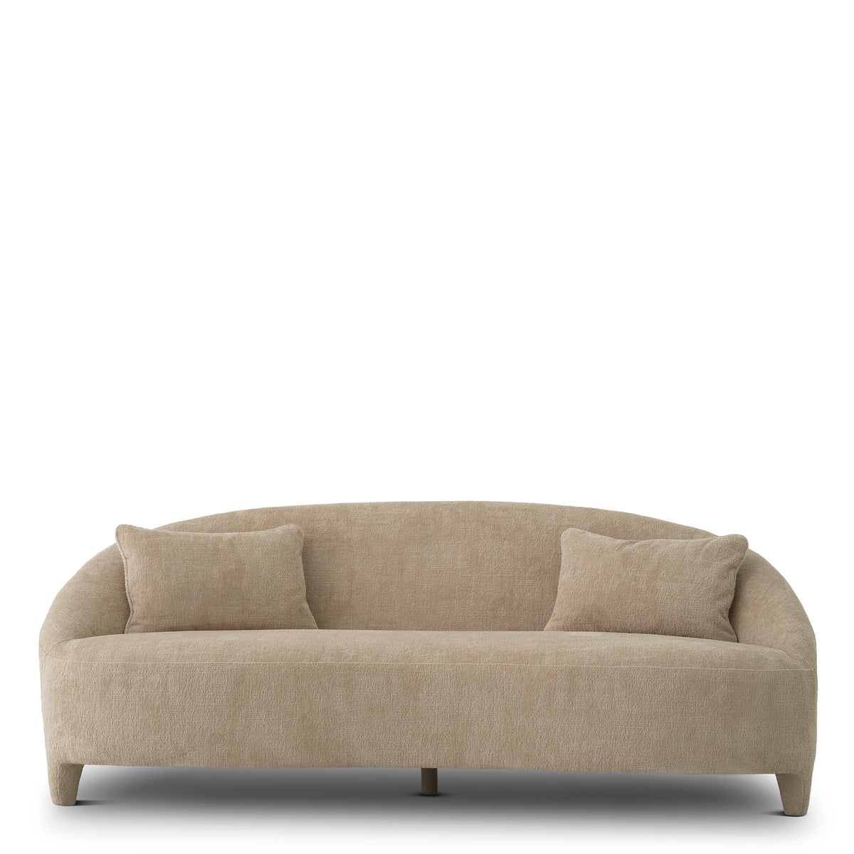 Canapé design haut de gamme en avelin sable | Eichholtz Avenley avelin