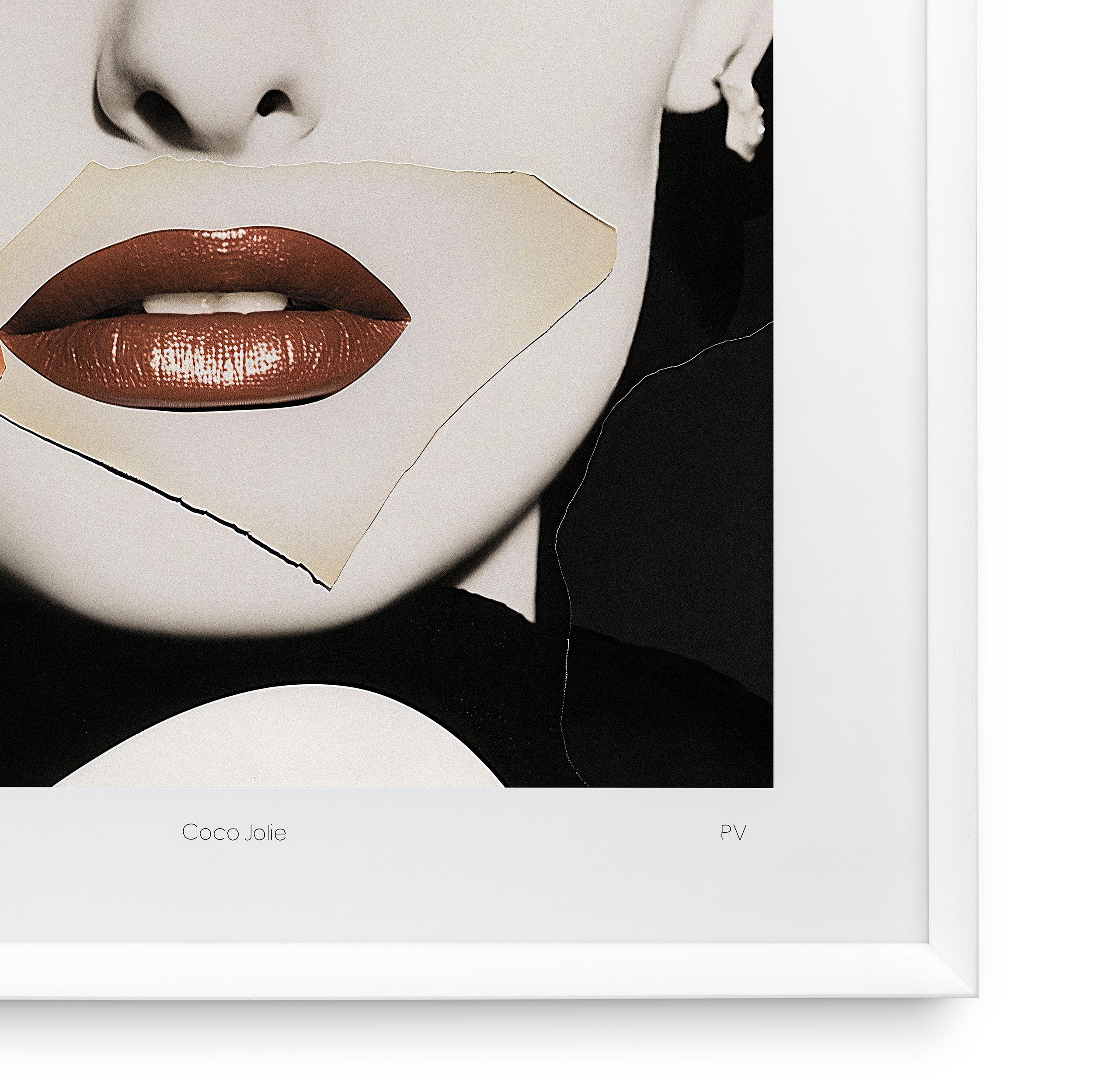 Decoration design en blanc wooden frame | Eichholtz Print Philippe