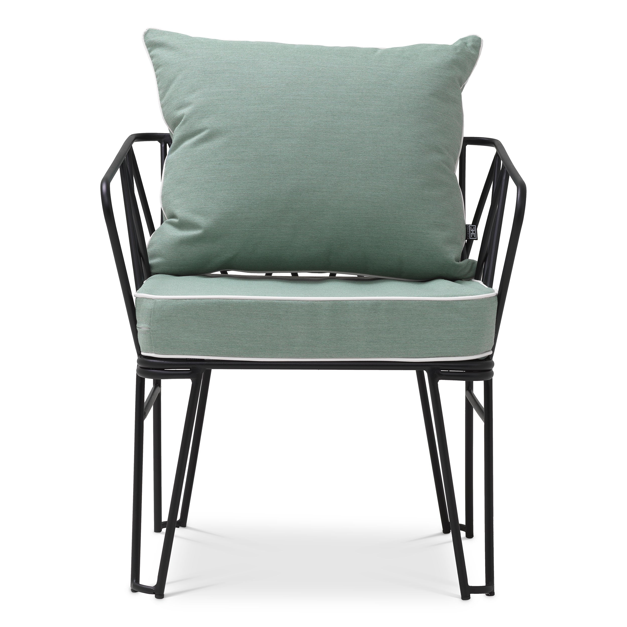 Chaise exterieur design en finition noire | Eichholtz Clifton blaise