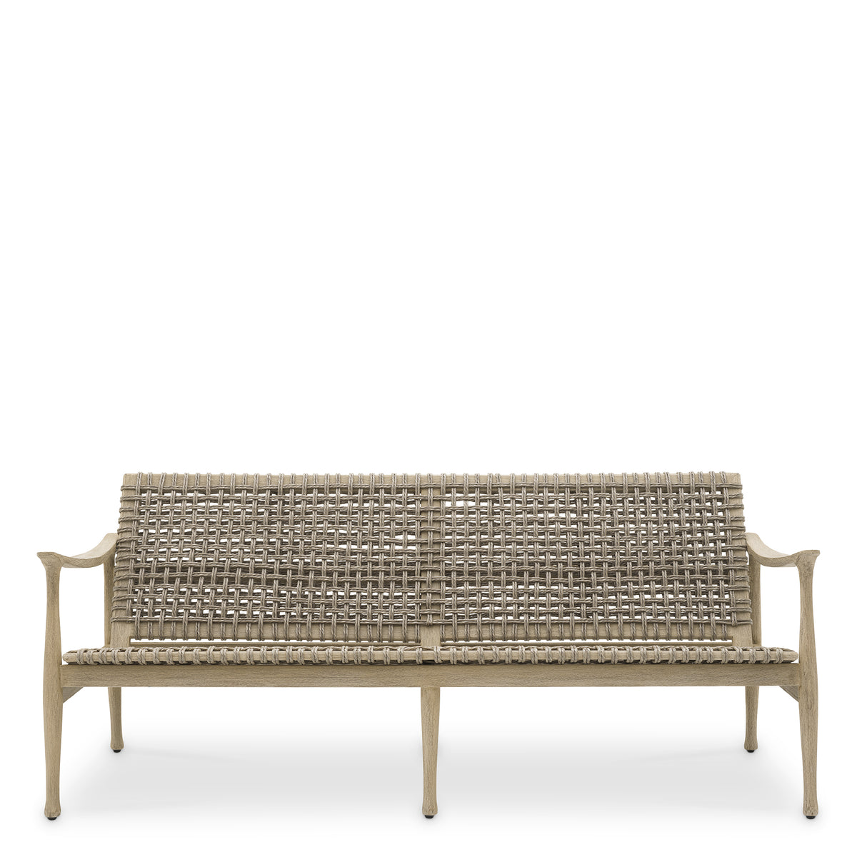 Canape exterieur design en aged teak | Eichholtz Manzo